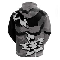 Canada Maple Leaf Zip Hoodie Unique Style Black Version - Wonder Print Shop