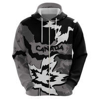 Canada Maple Leaf Zip Hoodie Unique Style Black Version - Wonder Print Shop