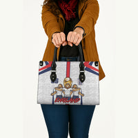 Custom England Football Leather Bag Three Lions Trophy St George Cross
