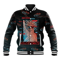 United States 250th Anniversary Baseball Jacket Statue Of Liberty Cyberpunk Style - Wonder Print Shop