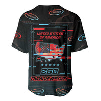 United States 250th Anniversary Baseball Jersey Statue Of Liberty Cyberpunk Style - Wonder Print Shop
