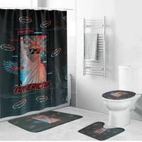 United States 250th Anniversary Bathroom Set Statue Of Liberty Cyberpunk Style - Wonder Print Shop