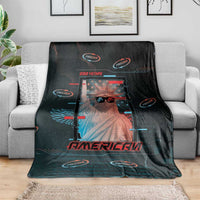 United States 250th Anniversary Blanket Statue Of Liberty Cyberpunk Style - Wonder Print Shop
