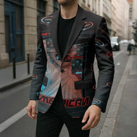 United States 250th Anniversary Blazer Statue Of Liberty Cyberpunk Style - Wonder Print Shop