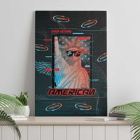 United States 250th Anniversary Canvas Wall Art Statue Of Liberty Cyberpunk Style - Wonder Print Shop