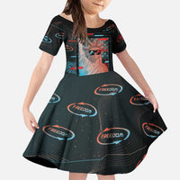 United States 250th Anniversary Family Matching Mermaid Dress and Hawaiian Shirt Statue Of Liberty Cyberpunk Style - Wonder Print Shop
