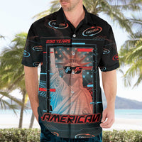 United States 250th Anniversary Hawaiian Shirt Statue Of Liberty Cyberpunk Style - Wonder Print Shop