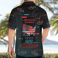 United States 250th Anniversary Hawaiian Shirt Statue Of Liberty Cyberpunk Style - Wonder Print Shop