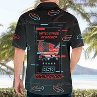 United States 250th Anniversary Hawaiian Shirt Statue Of Liberty Cyberpunk Style - Wonder Print Shop