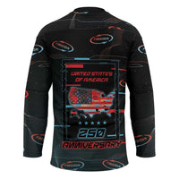 United States 250th Anniversary Hockey Jersey Statue Of Liberty Cyberpunk Style - Wonder Print Shop