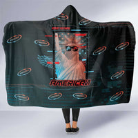United States 250th Anniversary Hooded Blanket Statue Of Liberty Cyberpunk Style - Wonder Print Shop