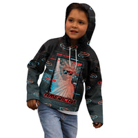 United States 250th Anniversary Kid Hoodie Statue Of Liberty Cyberpunk Style - Wonder Print Shop