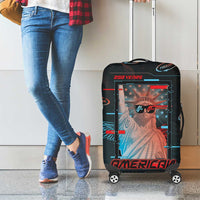 United States 250th Anniversary Luggage Cover Statue Of Liberty Cyberpunk Style - Wonder Print Shop