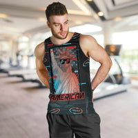 United States 250th Anniversary Men Tank Top Statue Of Liberty Cyberpunk Style - Wonder Print Shop