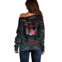 United States 250th Anniversary Off Shoulder Sweater Statue Of Liberty Cyberpunk Style - Wonder Print Shop