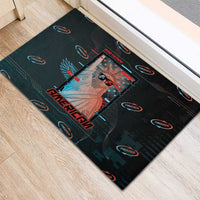United States 250th Anniversary Rubber Doormat Statue Of Liberty Cyberpunk Style - Wonder Print Shop