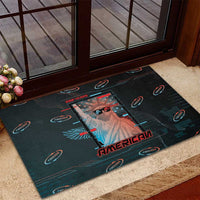 United States 250th Anniversary Rubber Doormat Statue Of Liberty Cyberpunk Style - Wonder Print Shop