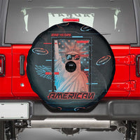 United States 250th Anniversary Spare Tire Cover Statue Of Liberty Cyberpunk Style - Wonder Print Shop