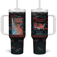 United States 250th Anniversary Tumbler With Handle Statue Of Liberty Cyberpunk Style - Wonder Print Shop