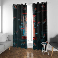 United States 250th Anniversary Window Curtain Statue Of Liberty Cyberpunk Style - Wonder Print Shop