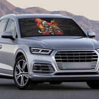 Indian Motorcycle Auto Sun Shade Live To Ride Skull Biker Native American - Wonder Print Shop