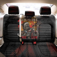 Indian Motorcycle Back Car Seat Cover Live To Ride Skull Biker Native American - Wonder Print Shop