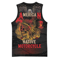 Indian Motorcycle Basketball Jersey Live To Ride Skull Biker Native American - Wonder Print Shop
