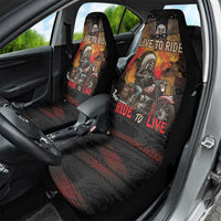 Indian Motorcycle Car Seat Cover Live To Ride Skull Biker Native American - Wonder Print Shop