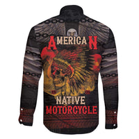 Indian Motorcycle Family Matching Short Sleeve Bodycon Dress and Hawaiian Shirt Live To Ride Skull Biker Native American - Wonder Print Shop
