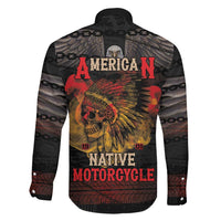 Indian Motorcycle Family Matching Summer Maxi Dress and Hawaiian Shirt Live To Ride Skull Biker Native American - Wonder Print Shop