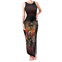 Indian Motorcycle Family Matching Tank Maxi Dress and Hawaiian Shirt Live To Ride Skull Biker Native American - Wonder Print Shop