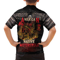 Indian Motorcycle Hawaiian Shirt Live To Ride Skull Biker Native American - Wonder Print Shop