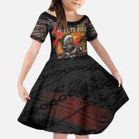 Indian Motorcycle Kid Short Sleeve Dress Live To Ride Skull Biker Native American - Wonder Print Shop
