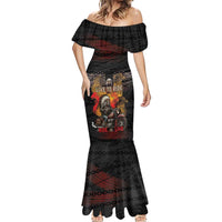 Indian Motorcycle Mermaid Dress Live To Ride Skull Biker Native American - Wonder Print Shop