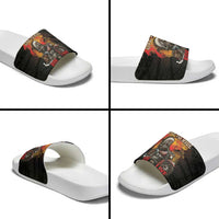 Indian Motorcycle Slide Sandals Live To Ride Skull Biker Native American - Wonder Print Shop