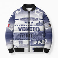 Personalized Italy Veneto Bomber Puffer Jacket Lion Saint Mark Of Venetian Republic - Wonder Print Shop