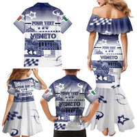 Personalized Italy Veneto Family Matching Mermaid Dress and Hawaiian Shirt Lion Saint Mark Of Venetian Republic - Wonder Print Shop