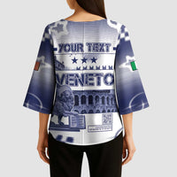 Personalized Italy Veneto Kimono Sleeve Blouse Lion Saint Mark Of Venetian Republic - Wonder Print Shop