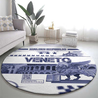 Italy Veneto Round Carpet Lion Saint Mark Of Venetian Republic - Wonder Print Shop