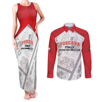 Personalized Italy Tuscany Couples Matching Tank Maxi Dress and Long Sleeve Button Shirt Toscana Wine Club - Wonder Print Shop