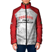 Personalized Italy Tuscany Padded Jacket Toscana Wine Club - Wonder Print Shop