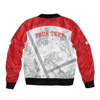 Personalized Italy Tuscany Sleeve Zip Bomber Jacket Toscana Wine Club - Wonder Print Shop