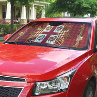 Zodiac Signs Auto Sun Shade The Fire Element Baroque Hearts Card