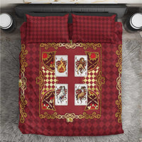 Zodiac Signs Bedding Set The Fire Element Baroque Hearts Card