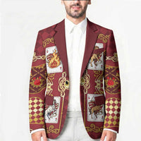 Zodiac Signs Blazer The Fire Element Baroque Hearts Card
