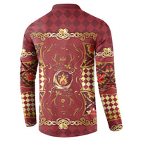 Zodiac Signs Button Sweatshirt The Fire Element Baroque Hearts Card