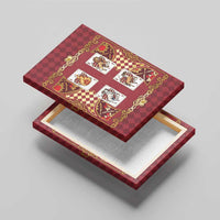Zodiac Signs Canvas Wall Art The Fire Element Baroque Hearts Card
