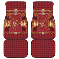 Zodiac Signs Car Mats The Fire Element Baroque Hearts Card