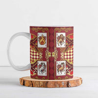 Zodiac Signs Ceramic Mug The Fire Element Baroque Hearts Card