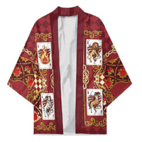Zodiac Signs Kimono The Fire Element Baroque Hearts Card